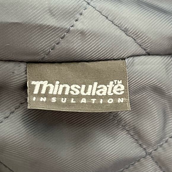 Talbots Insulated Hooded Full Zip Rain Coat Jacket Fitted Waist in Blue, Size SP - Picture 13 of 13